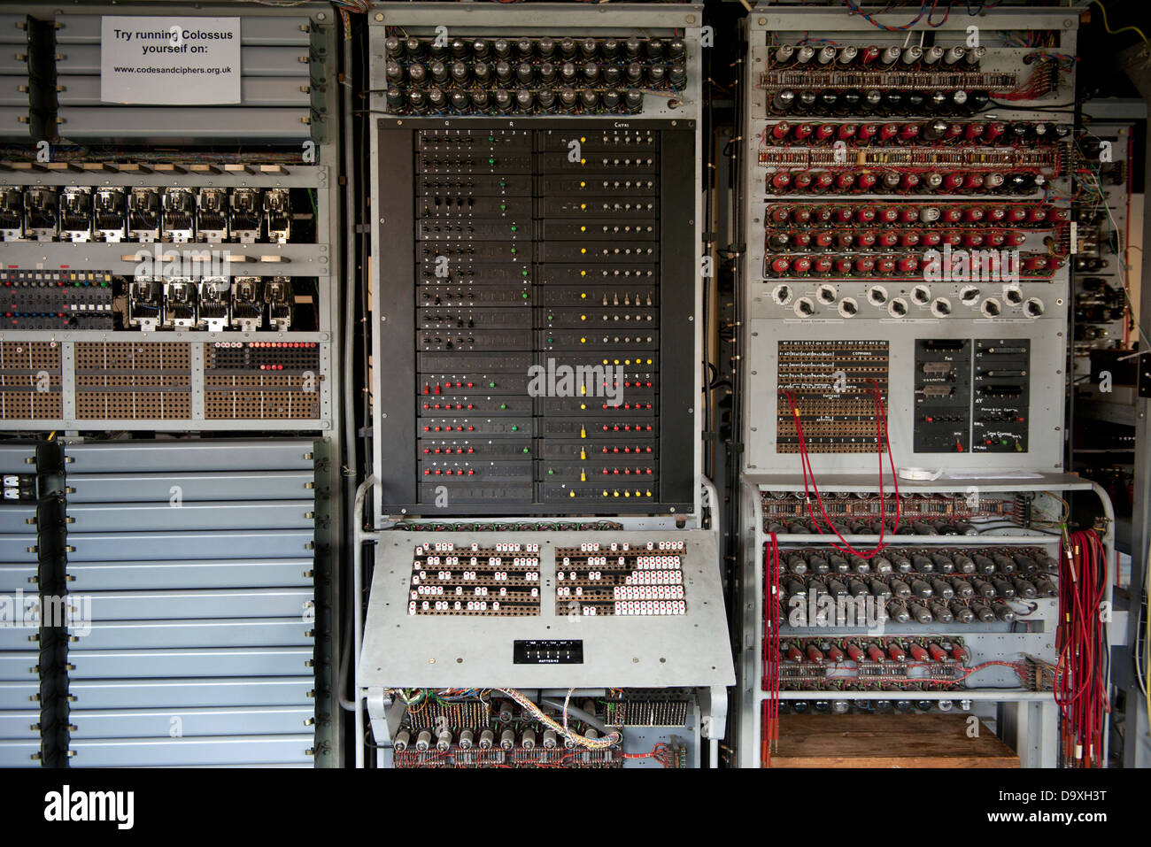 Bletchley Park e il Museo Nazionale di computing, Milton Keynes, Buckinghamshire, Inghilterra, casa di enigma e demolitori di codice Foto Stock