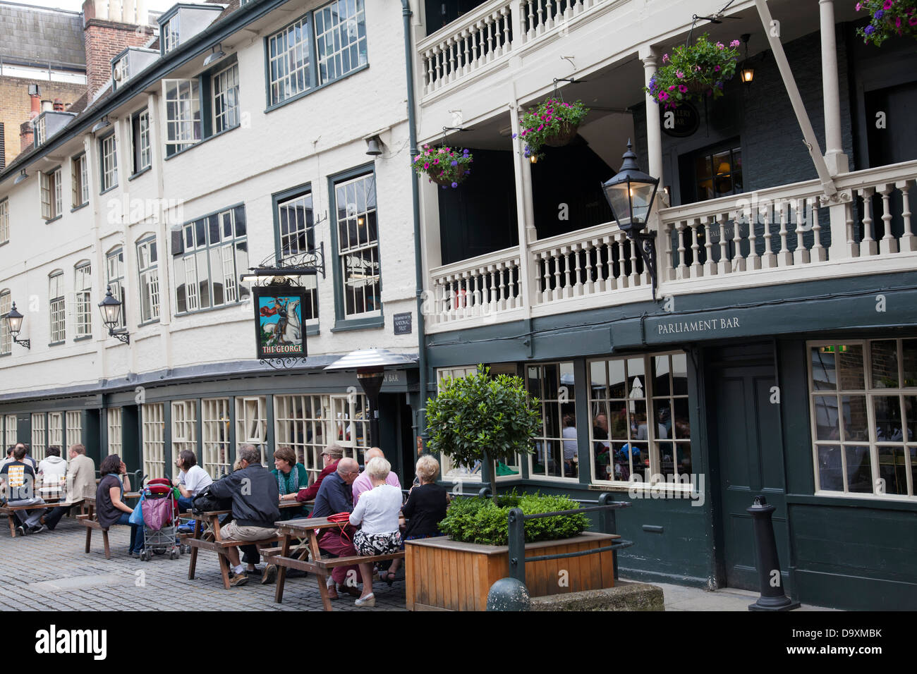 George Inn Pub a Southwark - London REGNO UNITO Foto Stock