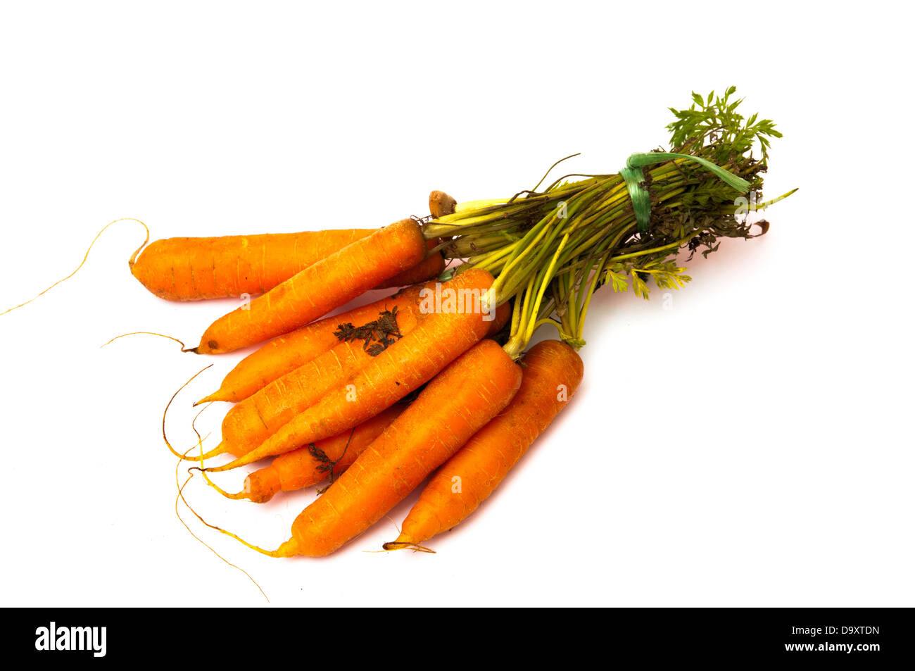 Immagini Stock - Bouquet Di Carote Fresche In Una Mano Su Sfondo Grigio. Carote  Fresche Degli Orti. Carote Biologiche. Sfondo Di Cibo.. Image 132266636