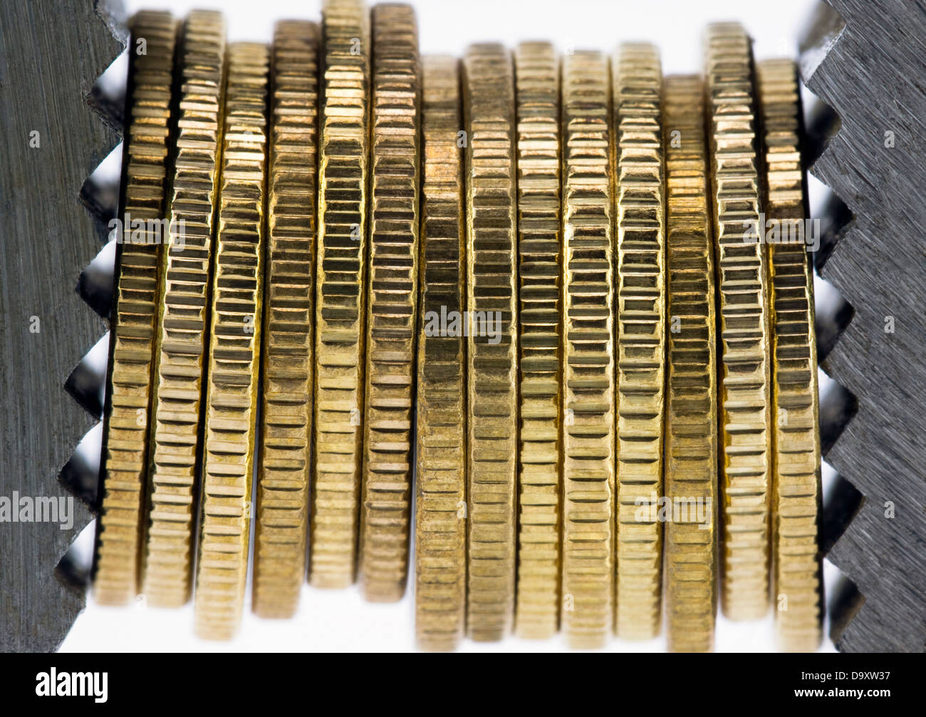 Spremere finanziario Foto Stock