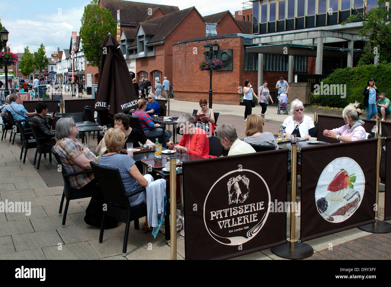 Caffetterie, Henley Street, Stratford-upon-Avon, Regno Unito Foto Stock