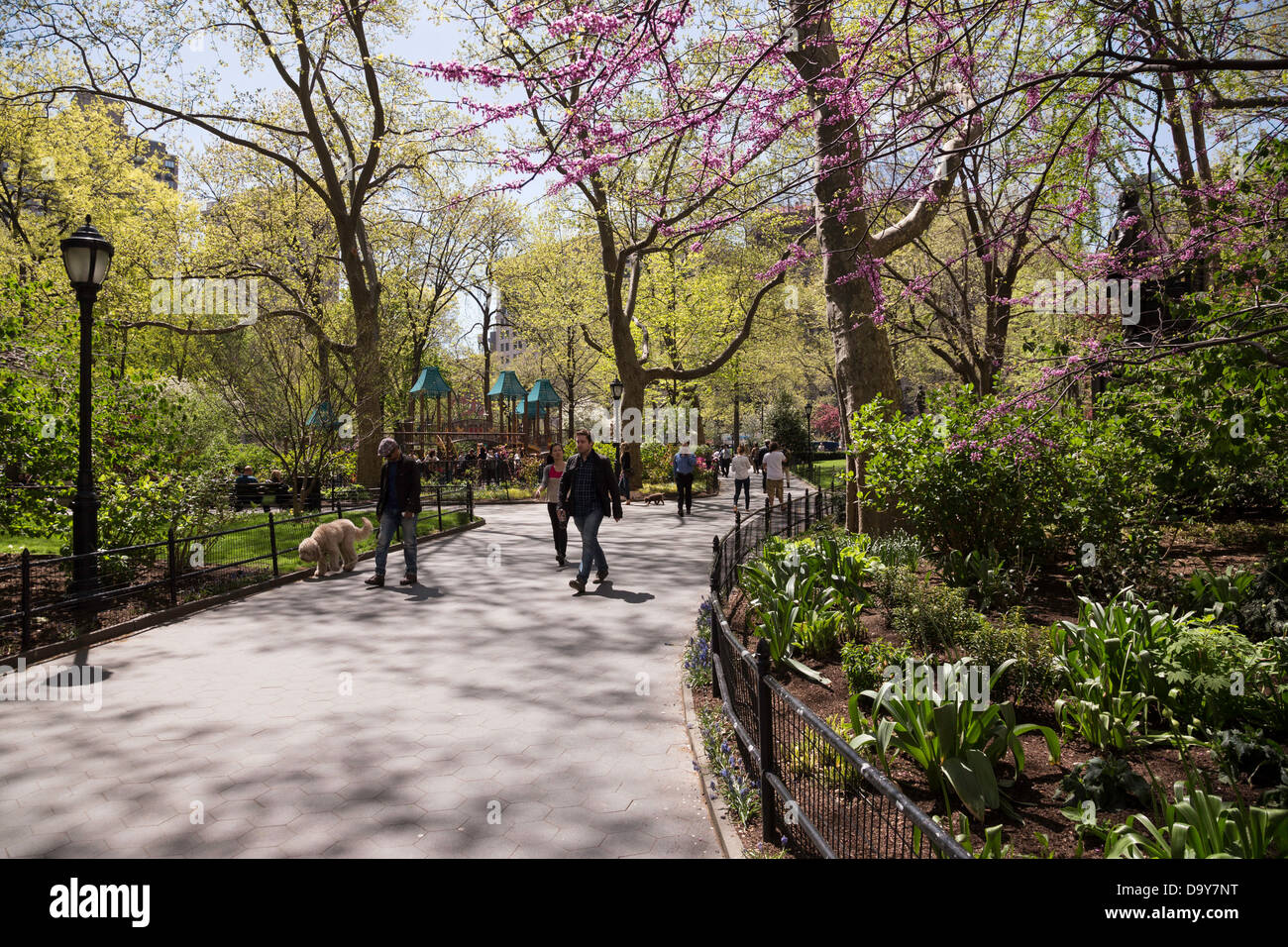 Percorso a piedi, Madison Square Park, NYC Foto Stock