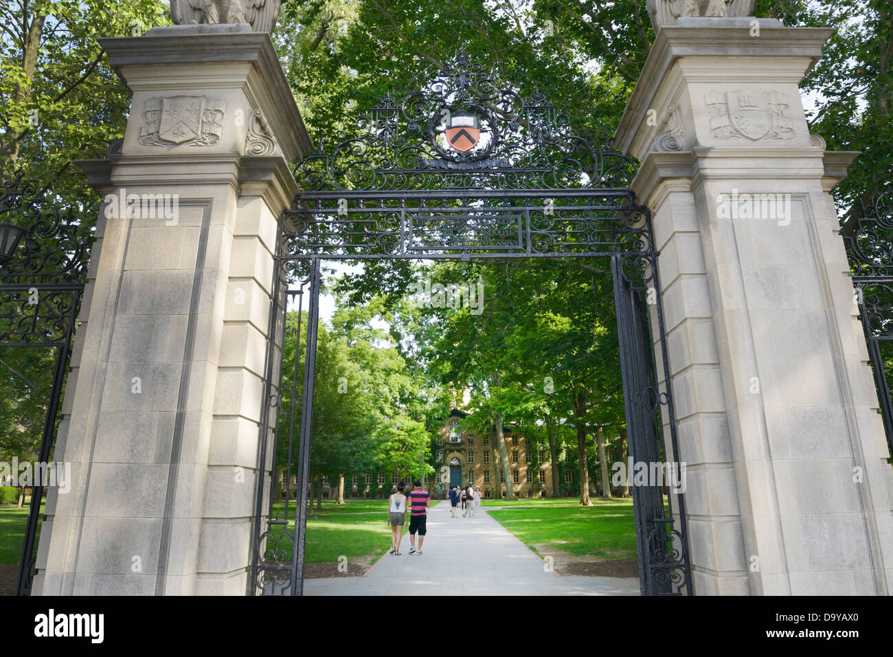 Università di Princeton, cancello anteriore Foto Stock