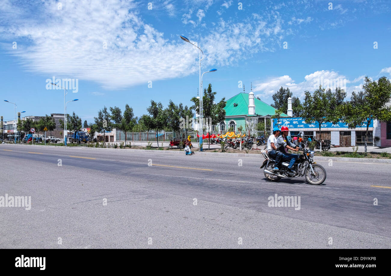 Scenario della contea di Yining, Xinjiang Foto Stock