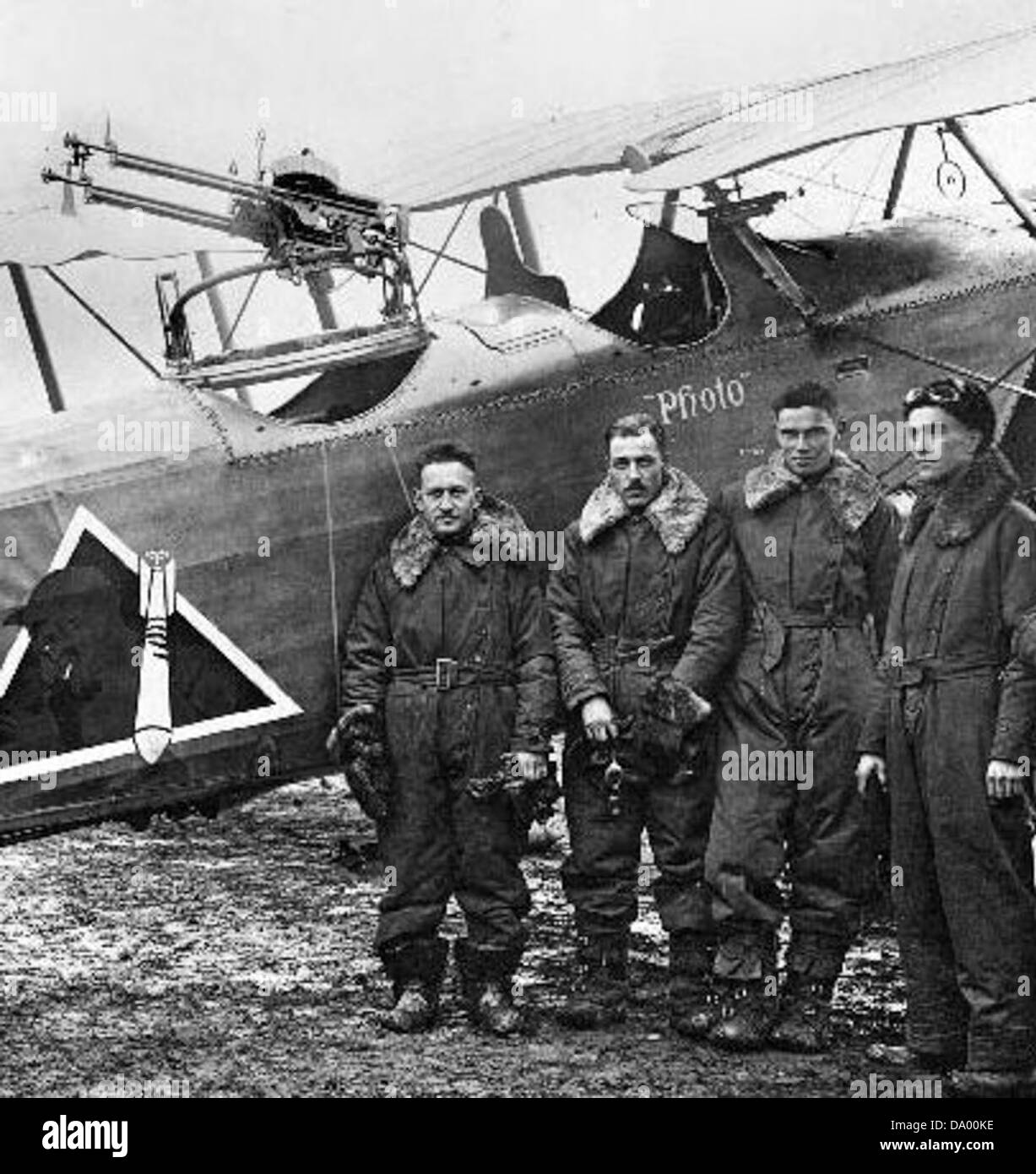 Il 96th Aero Squadron faceva parte del servizio aereo dell'esercito degli Stati Uniti durante la prima guerra mondiale il 12 novembre 1918, lo squadrone fu coinvolto in operazioni di combattimento aereo, contribuendo alla fine della guerra. Foto Stock