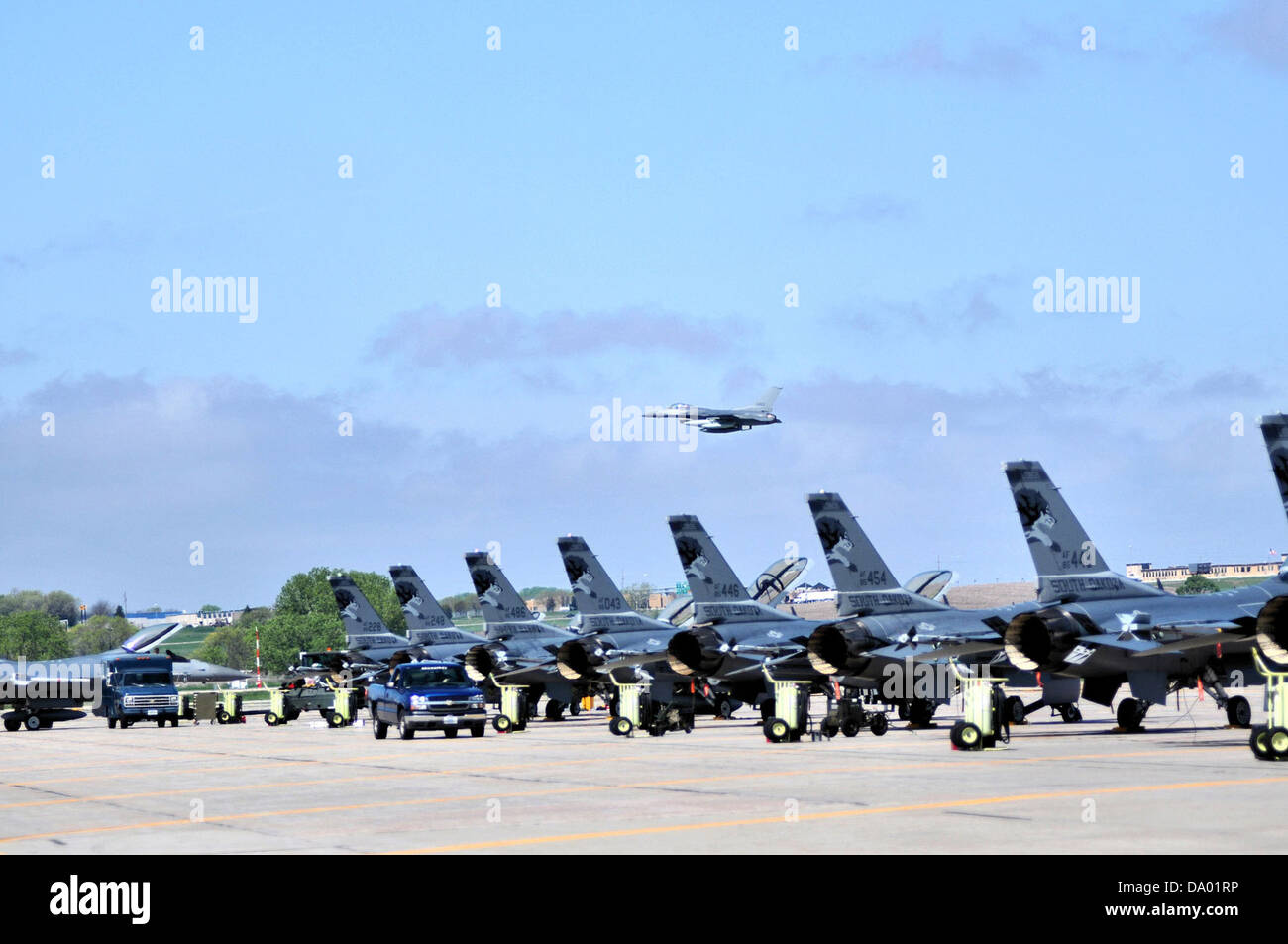 114Fighter Wing Blocco 40 F-16s Foto Stock