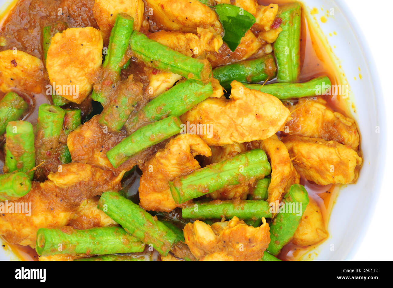 Peperoncino pollo al curry Foto Stock