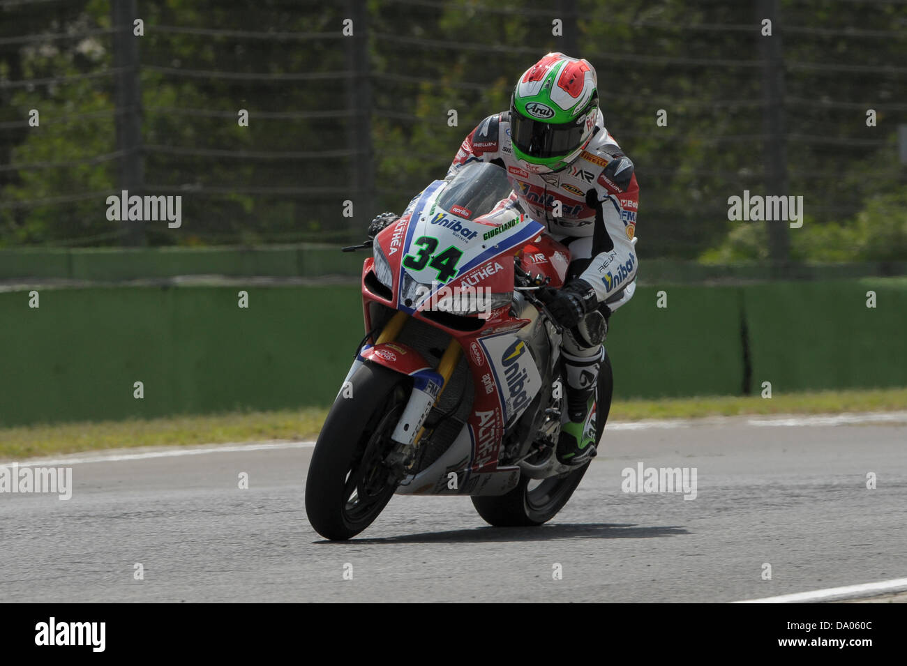 Imola, Italia. Il 29 giugno 2013. Davide Giugliano durante il Campionato del Mondo Superbike campionati da Imola. Credito: Gaetano Piazzolla/Alamy Live News Foto Stock