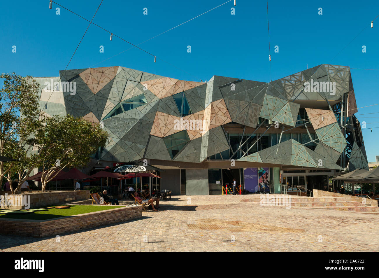 Federation Square, Melbourne, Victoria, Australia Foto Stock