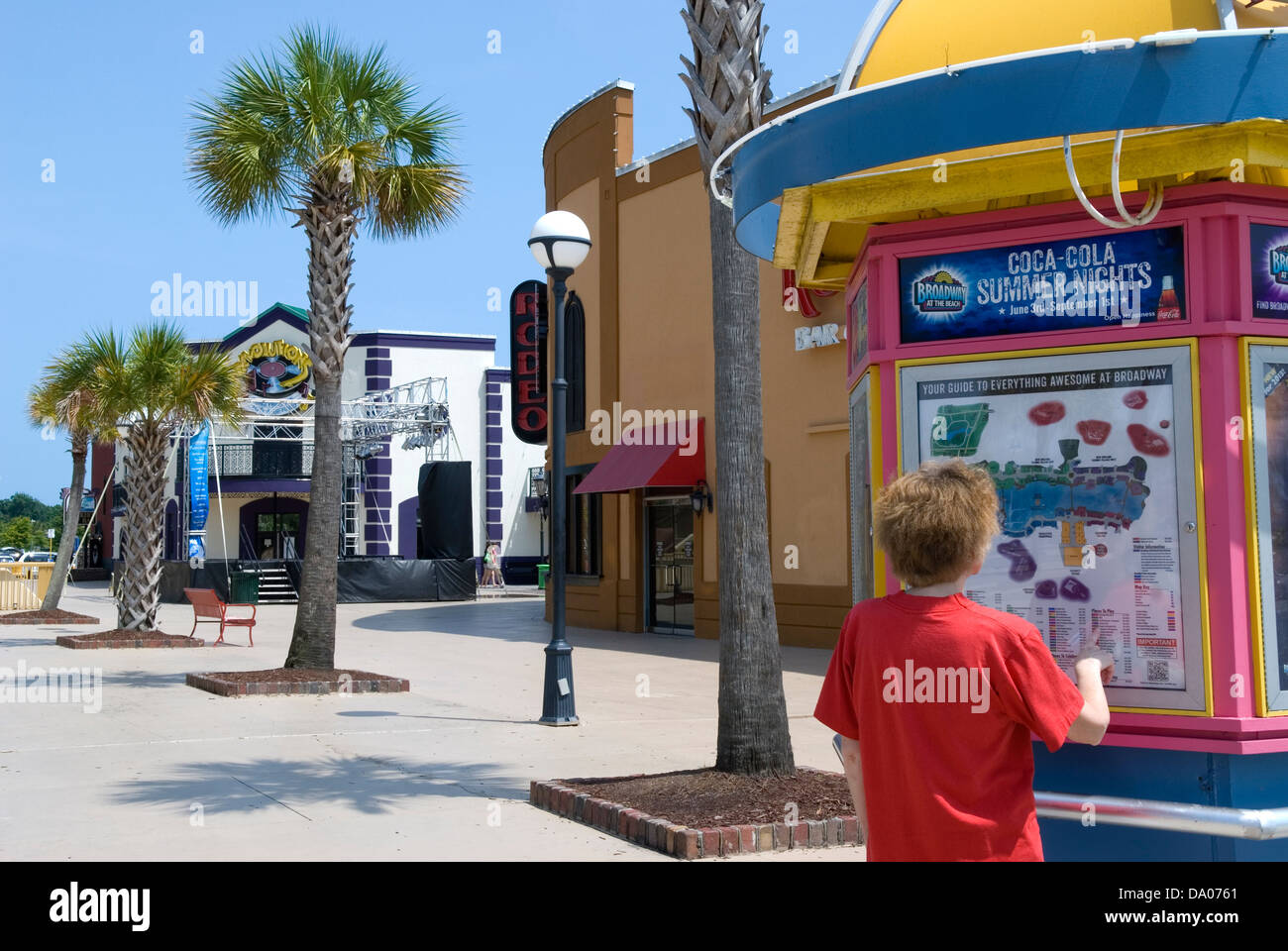 Broadway presso la spiaggia di Myrtle Beach South Carolina USA Foto Stock