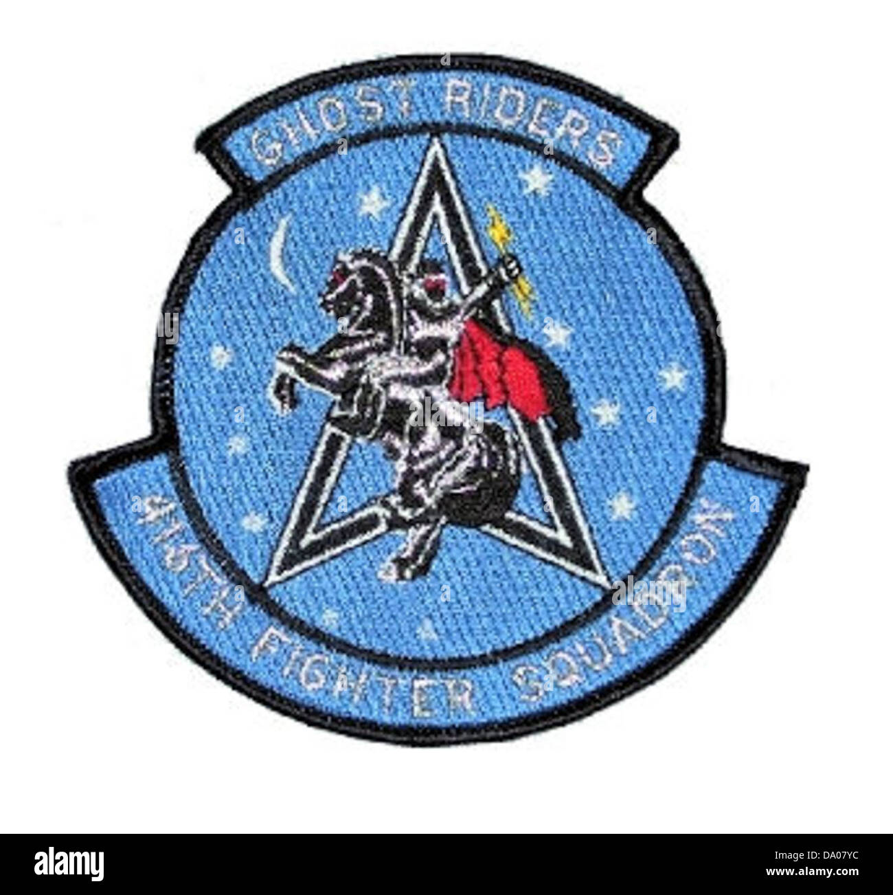 La zona del 416th Fighter Squadron rappresenta il patrimonio e il ruolo dell'unità nell'aviazione militare. Lo Squadron operava una varietà di aerei da caccia e contribuì a missioni di combattimento e operazioni di difesa aerea. Foto Stock