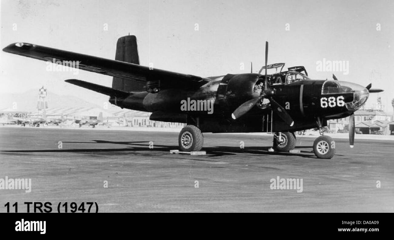 Il 67th Tactical Reconnaissance Wing (TRW) e l'11th Tactical Reconnaissance Squadron (TRS) operarono durante il 1947, supportando missioni di ricognizione aerea alla fine della seconda guerra mondiale Foto Stock