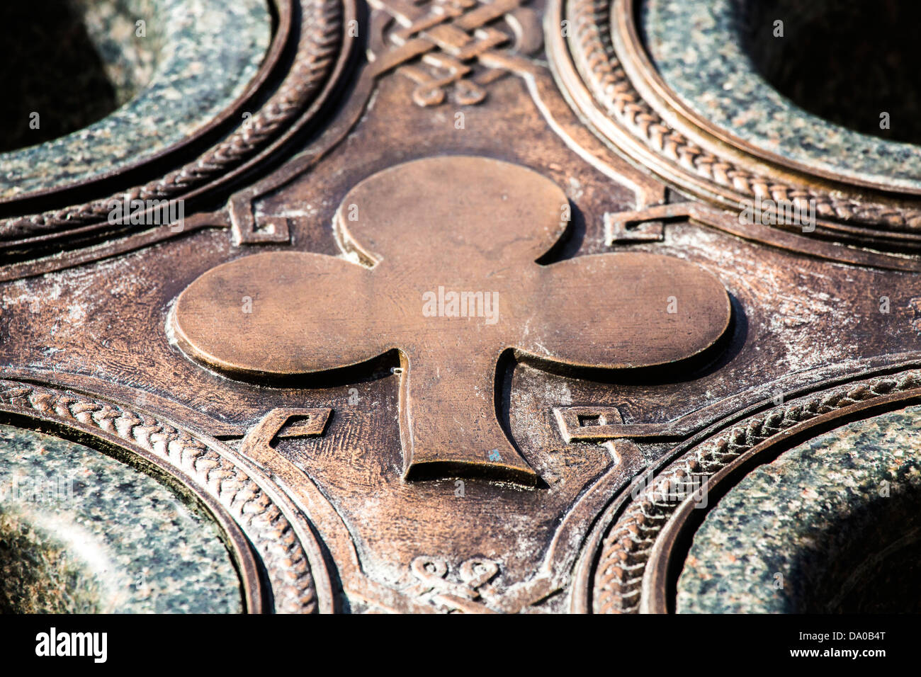 Close up della brigata irlandese Monumento a Gettysburg National Military Park Foto Stock