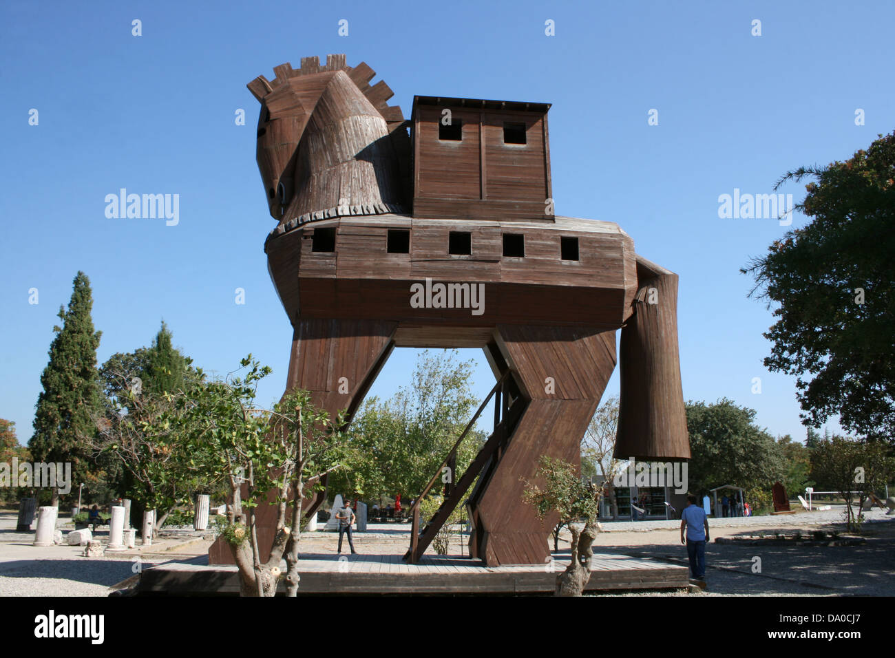 Cavallo di Troia a Troia,Canakkale,Turchia Foto Stock