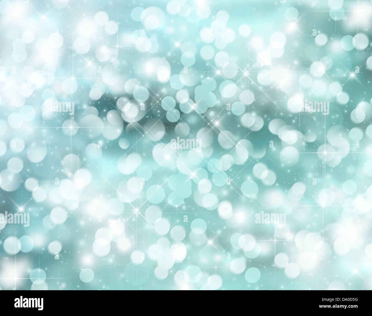 Natale con sfondo bokeh luci e stelle Foto Stock