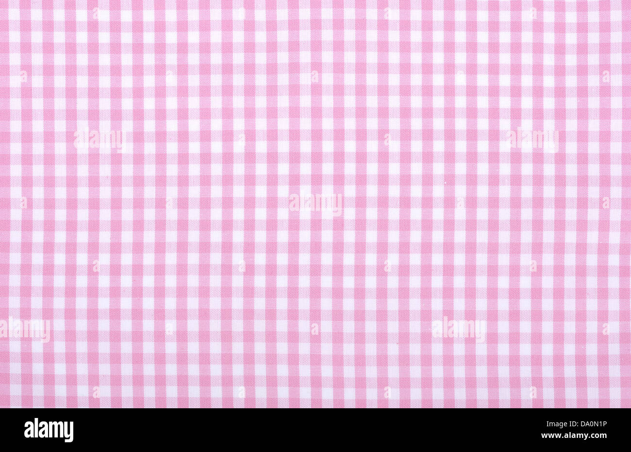 Luce rosa di tessuto a scacchi closeup , texture per tovaglia Foto Stock