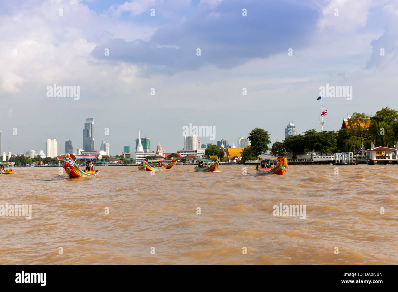 Bangkok del Fiume Chao Praya Foto Stock