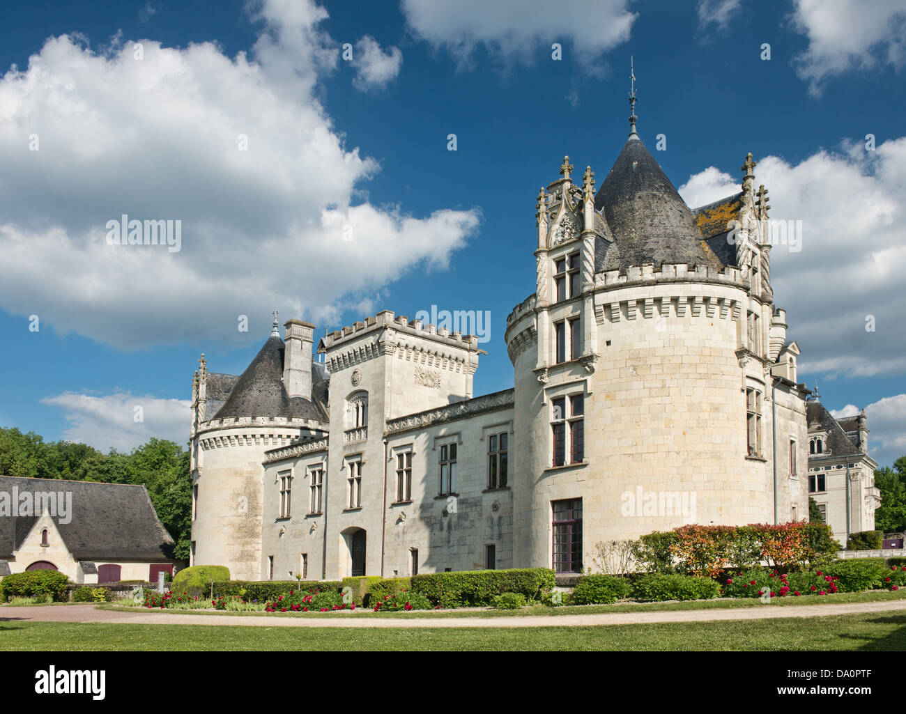 Château de Brézé nella Valle della Loira, Francia Foto Stock