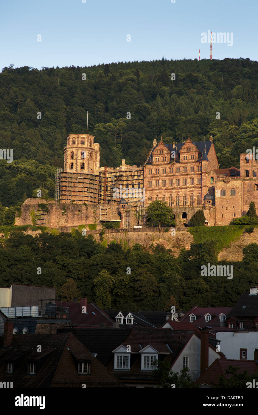 Heidelberg castello rinascimentale (Schloss), Germania Foto Stock