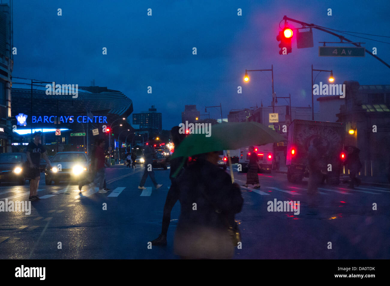 Barclays Center in downtown Brooklyn NY Foto Stock