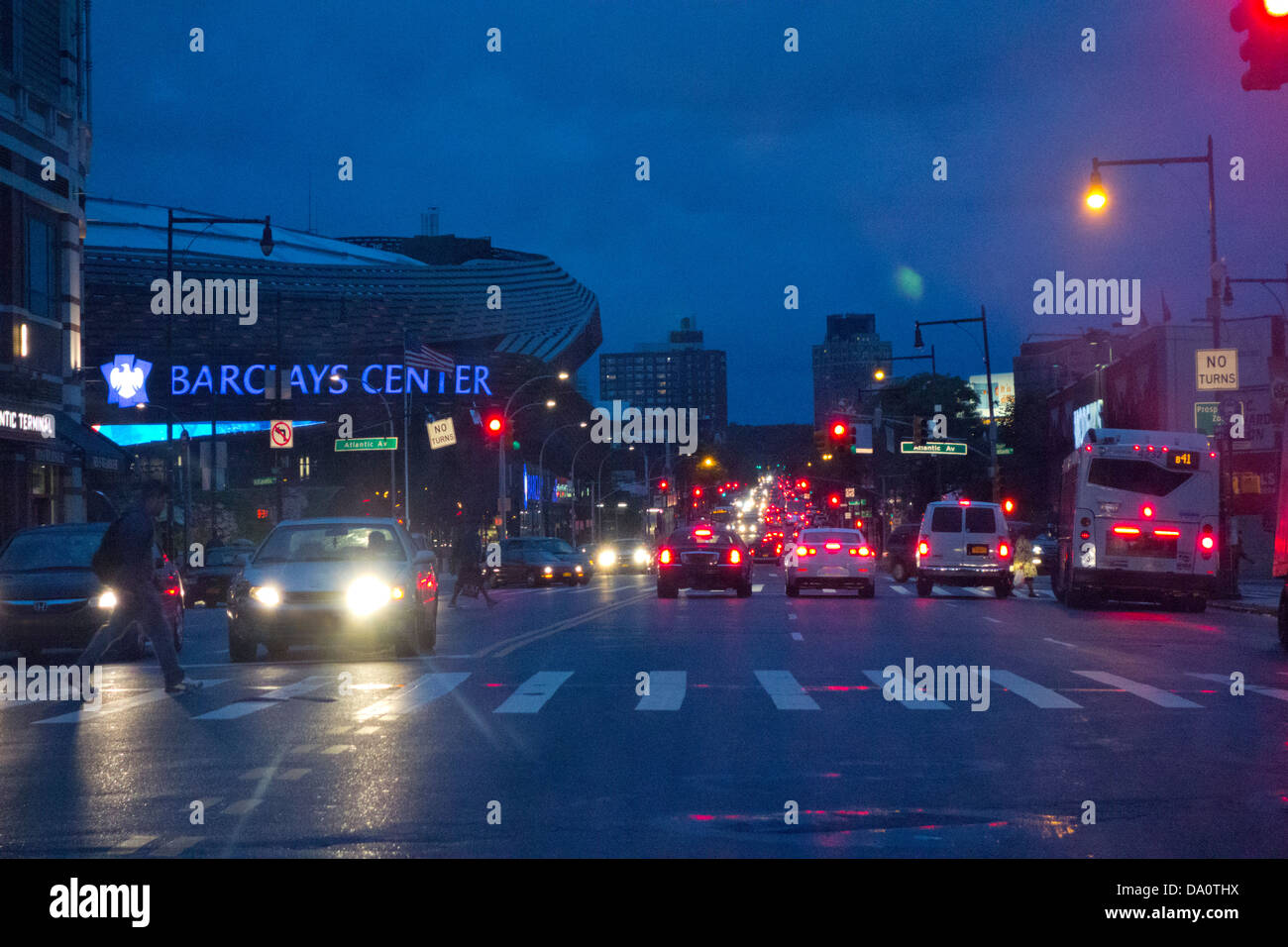 Barclays Center in downtown Brooklyn NY Foto Stock