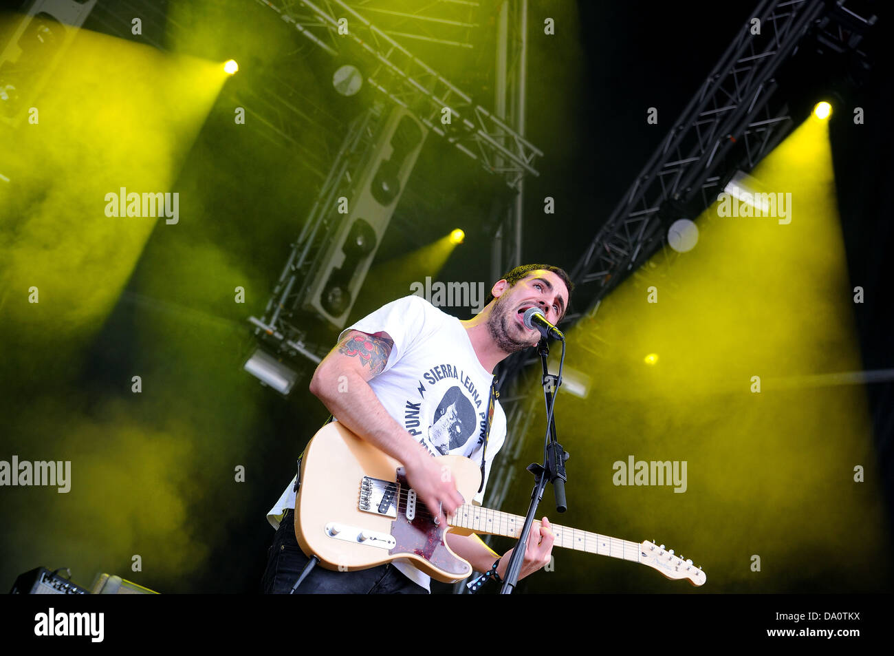 Barcellona - 22 Maggio: Aliment band, eseguire presso Heineken Primavera Sound Festival 2013, Ray-Ban stadio, il 22 maggio 2013 a Barcellona Foto Stock