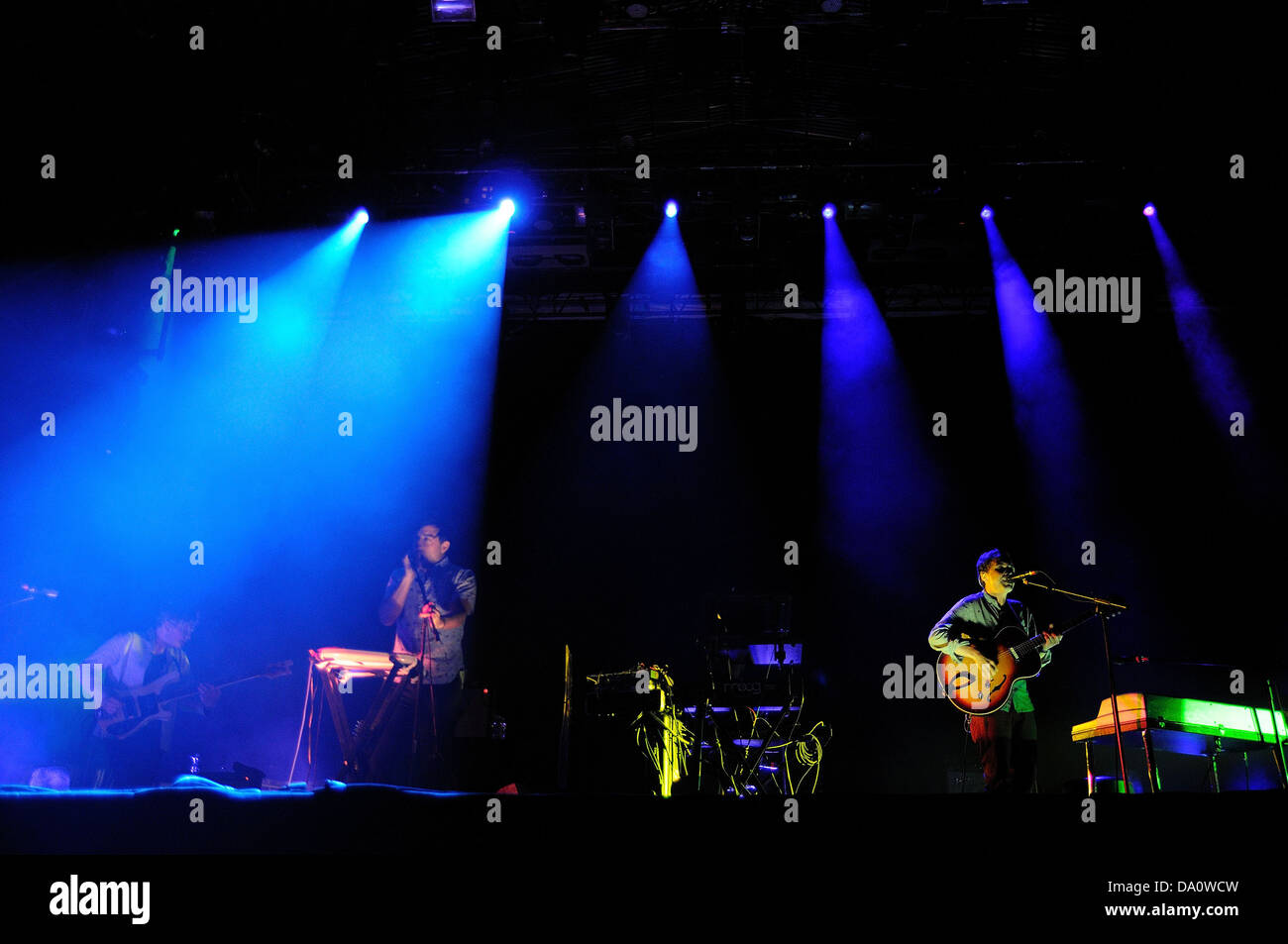 Barcellona - 23 Maggio: Orso grizzly band suona presso Heineken Primavera Sound Festival 2013, Stadio di Primavera. Foto Stock