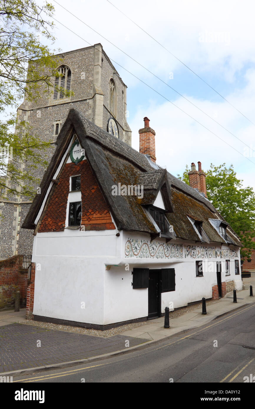 Il vescovo Bonner's cottage museum in Dereham / East Dereham , Norfolk, Inghilterra, Regno Unito Foto Stock