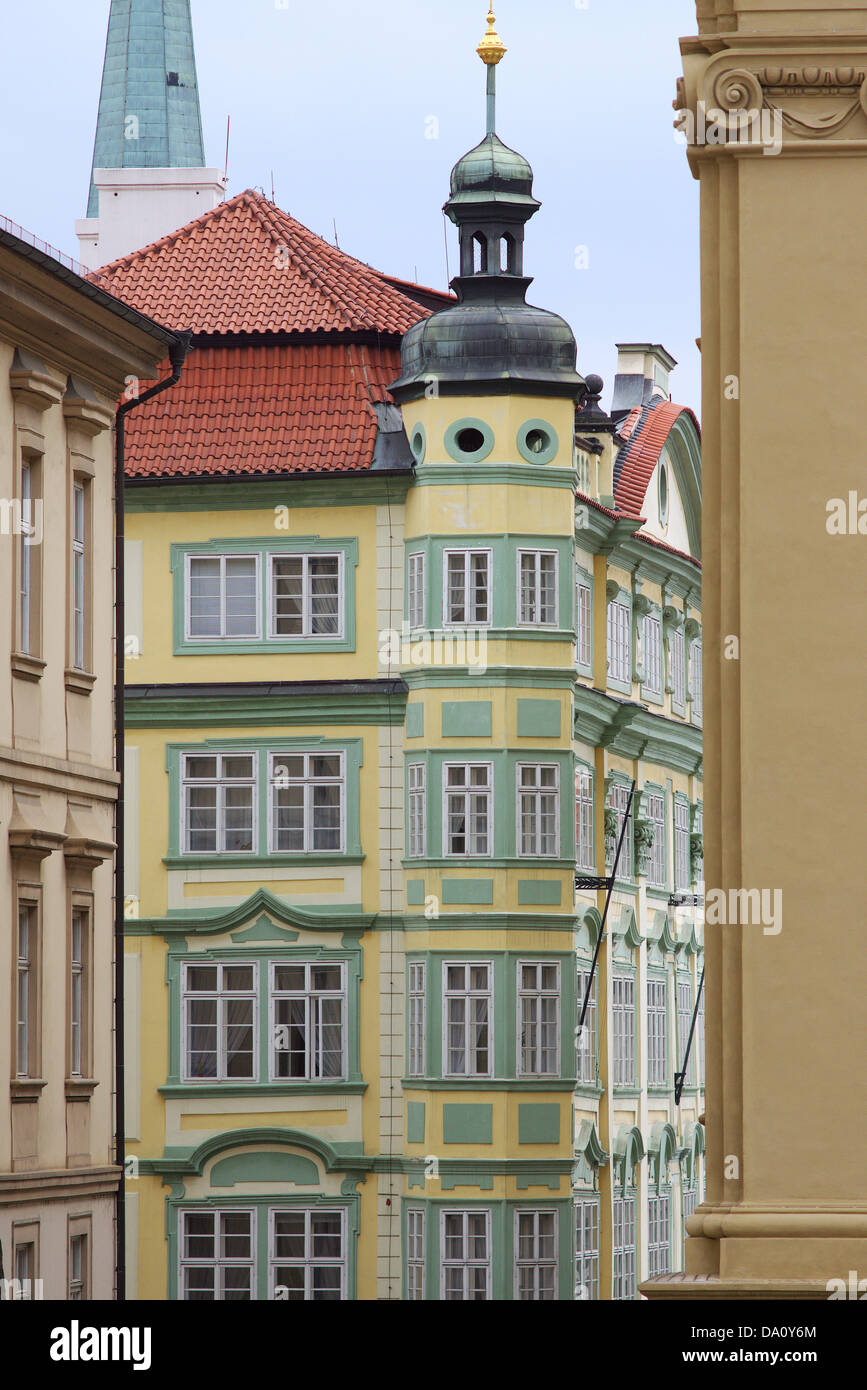 Piccolo quartiere Mala Strana di Praga Repubblica Ceca Bohemia Foto Stock