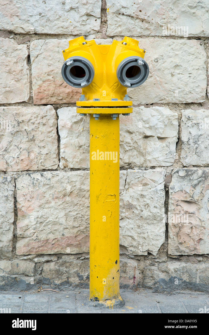 Idrante di fuoco sulla strada in una città di Israele Foto Stock