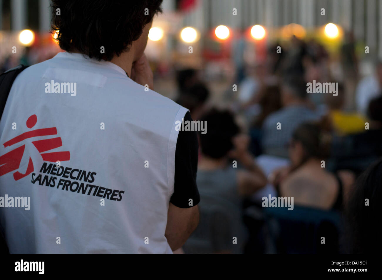 Medici Senza Frontiere volontario Foto Stock