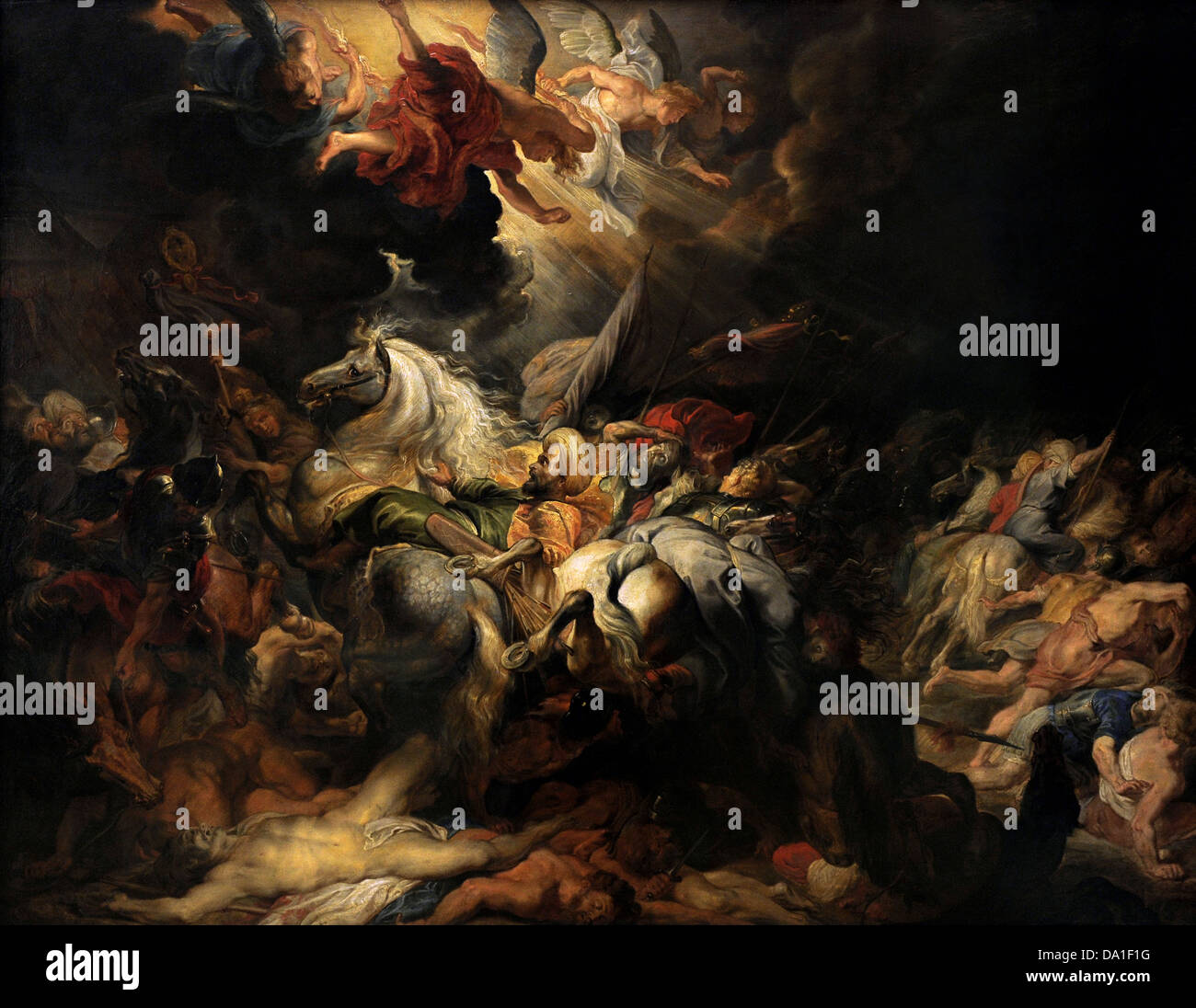 Peter Paul Rubens (1577-1640). Pittore fiammingo. La sconfitta di Sennacherib, 1616-1618. Alte Pinakothek. Monaco di Baviera. Germania. Foto Stock