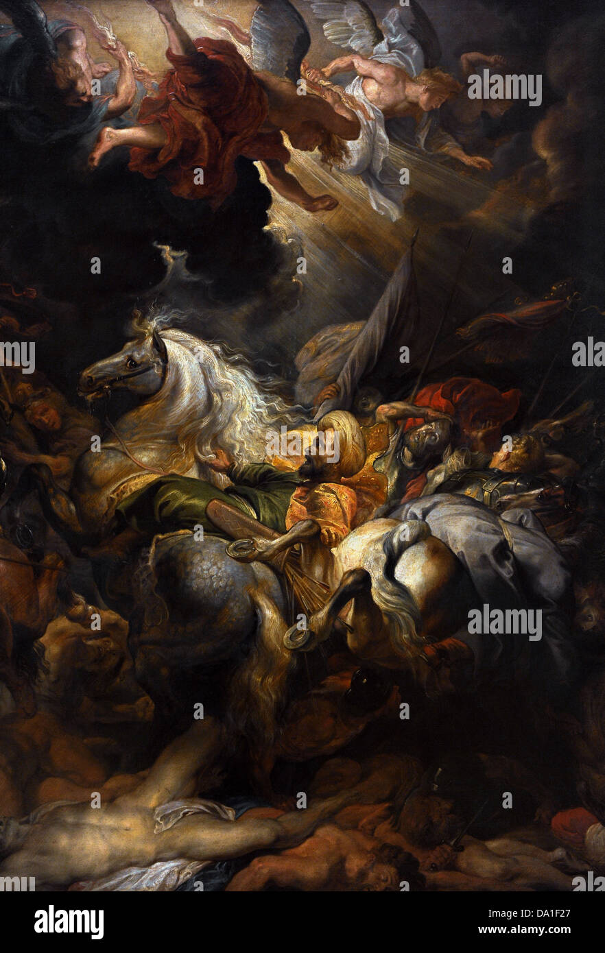 Peter Paul Rubens (1577-1640). Pittore fiammingo. La sconfitta di Sennacherib, 1616-1618. Dettaglio. Alte Pinakothek. Monaco di Baviera. Germania. Foto Stock