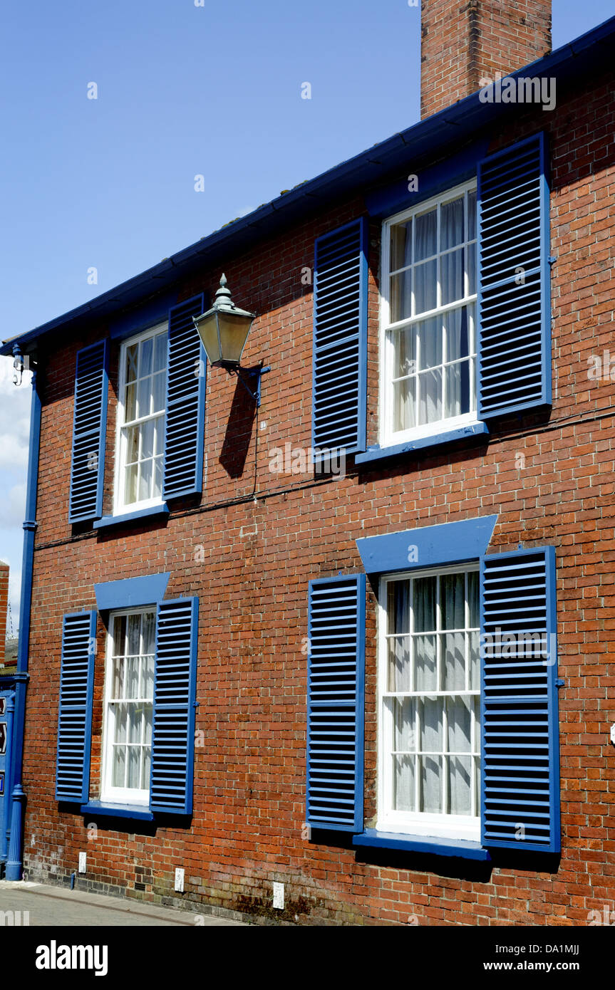 Blue Window House, Lymington, Hampshire, Inghilterra, Regno Unito, GB. Foto Stock