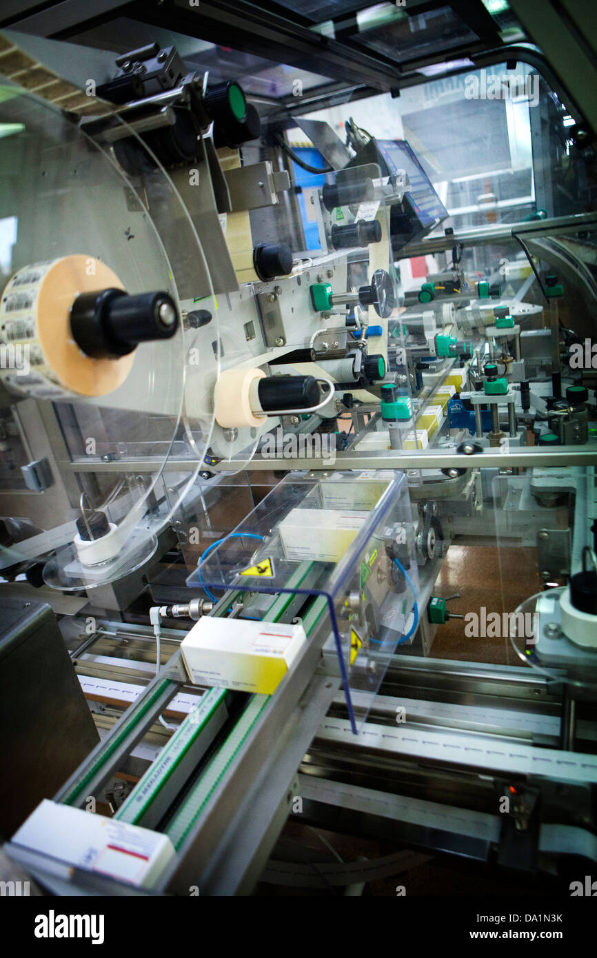 Industria farmaceutica Foto Stock