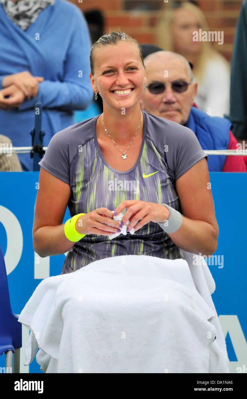 Petra KVITOVA (Ceco) a Eastbourne, 2013 Foto Stock