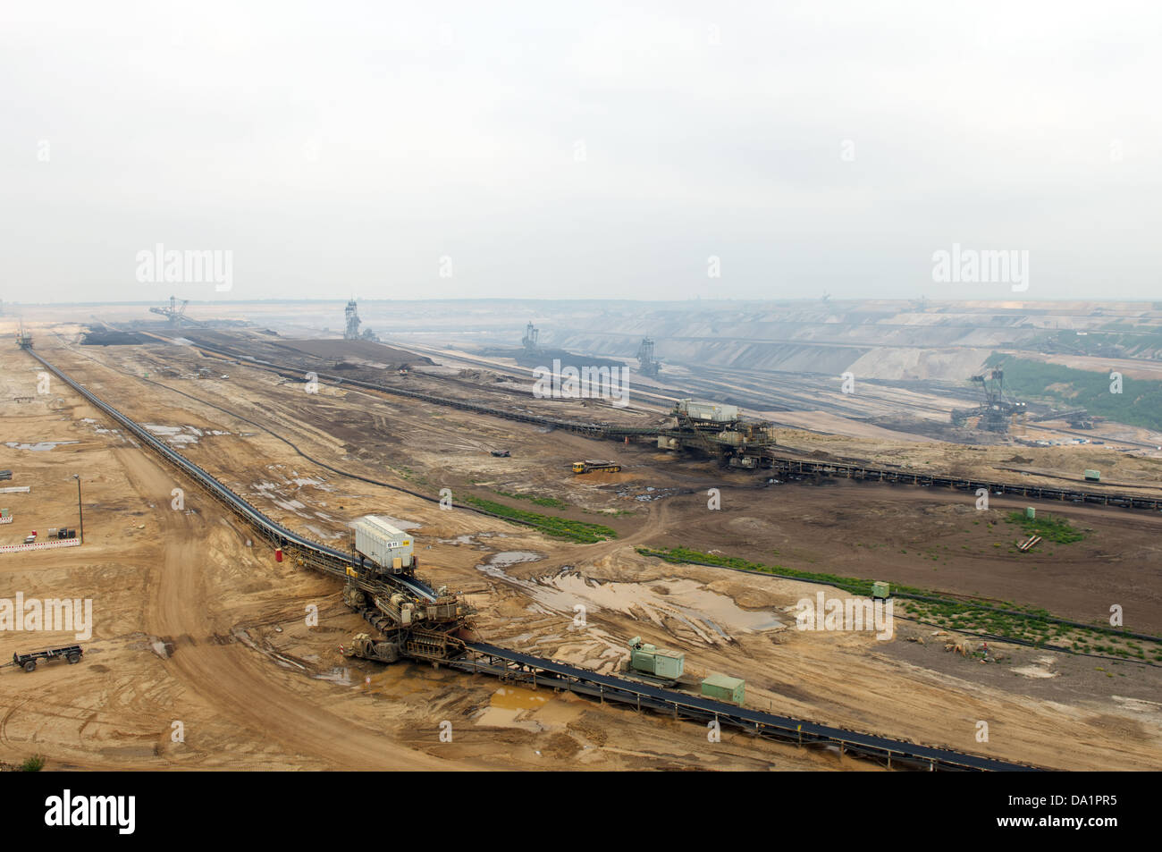 Tagebau (open-nastro colato miniera) Garzweiler Germania Foto Stock