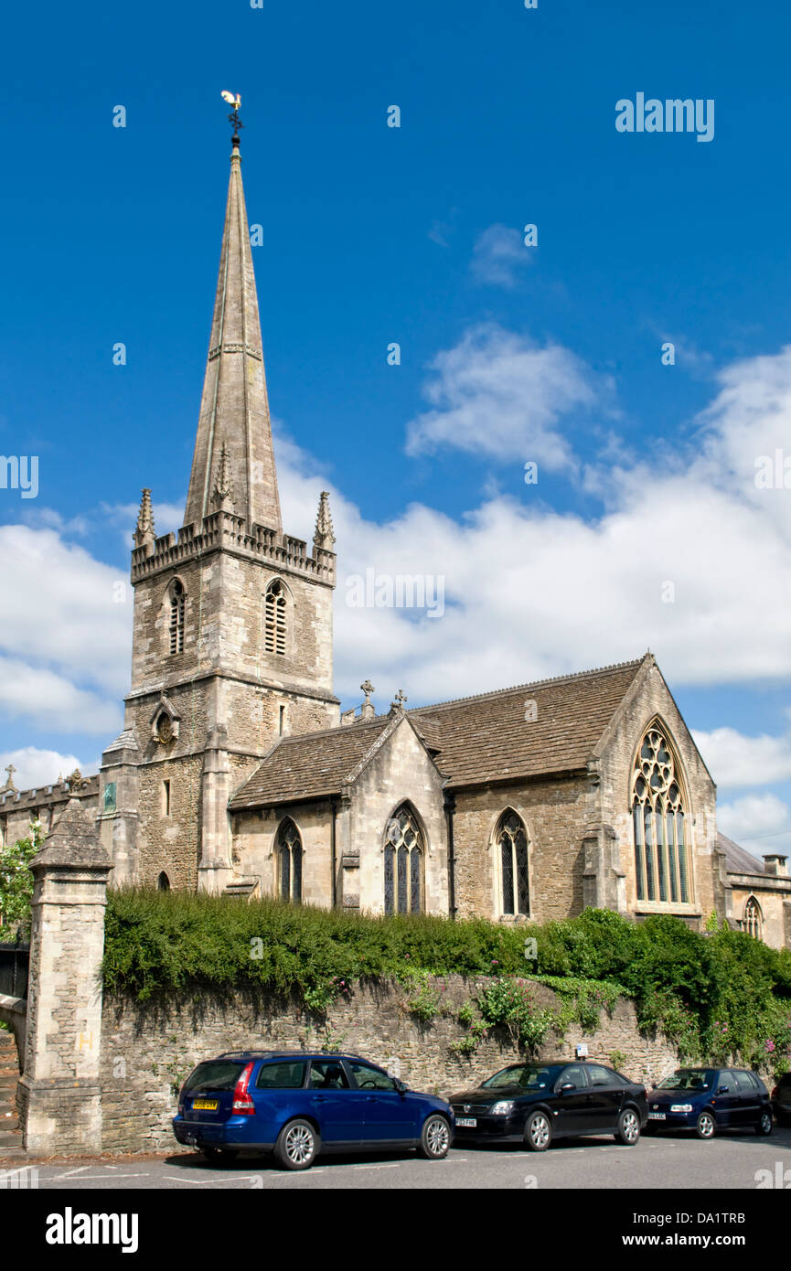 San Giovanni Battista, Frome, Somerset, Regno Unito nella giornata di sole Foto Stock