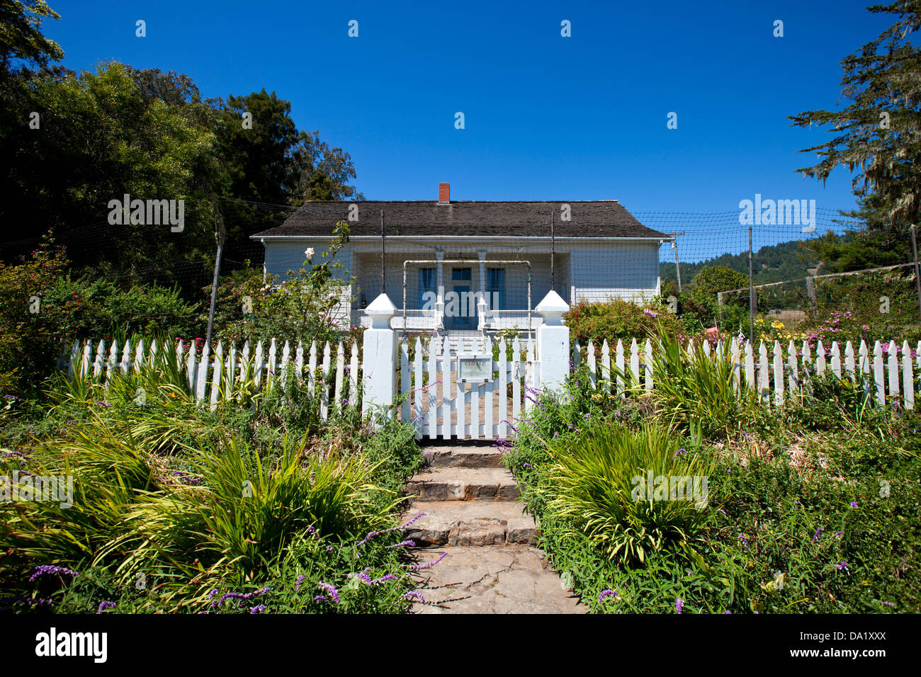 Famiglia Call Residence, Fort Ross State Historic Park, Sonoma County, California, Stati Uniti d'America Foto Stock