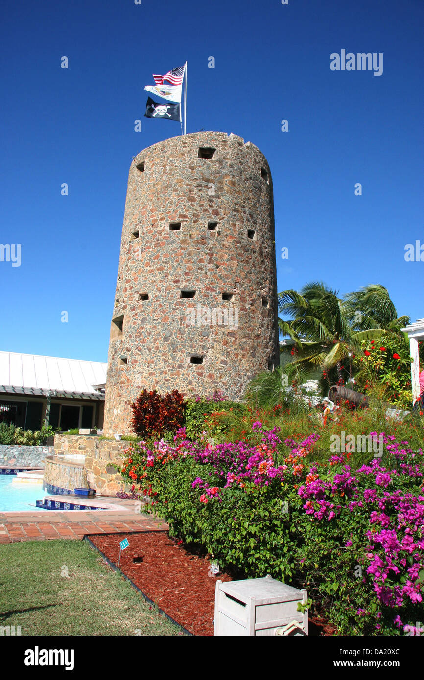 Blackbeard il Castello, Charlotte Amalie, san Tommaso, U.S. Isole Vergini degli Stati Uniti d'America Foto Stock