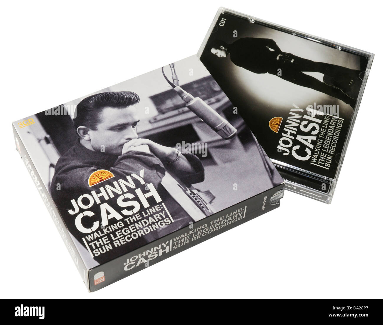 Johnny Cash il leggendario Sun album di registrazioni su CD Foto Stock