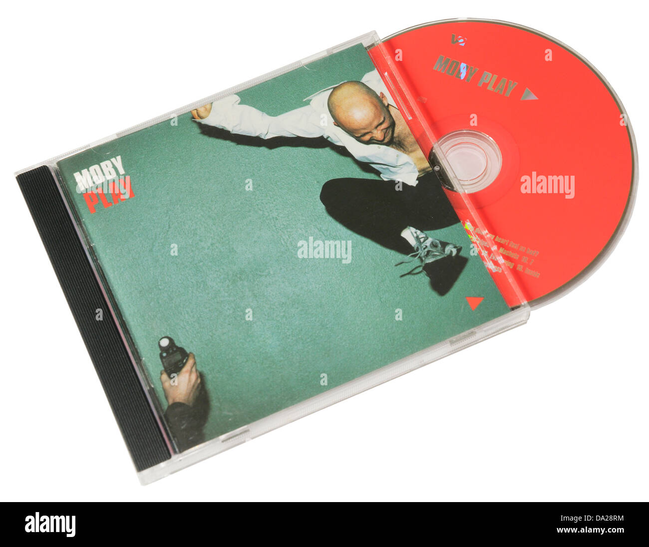 Moby riprodurre album su CD Foto Stock