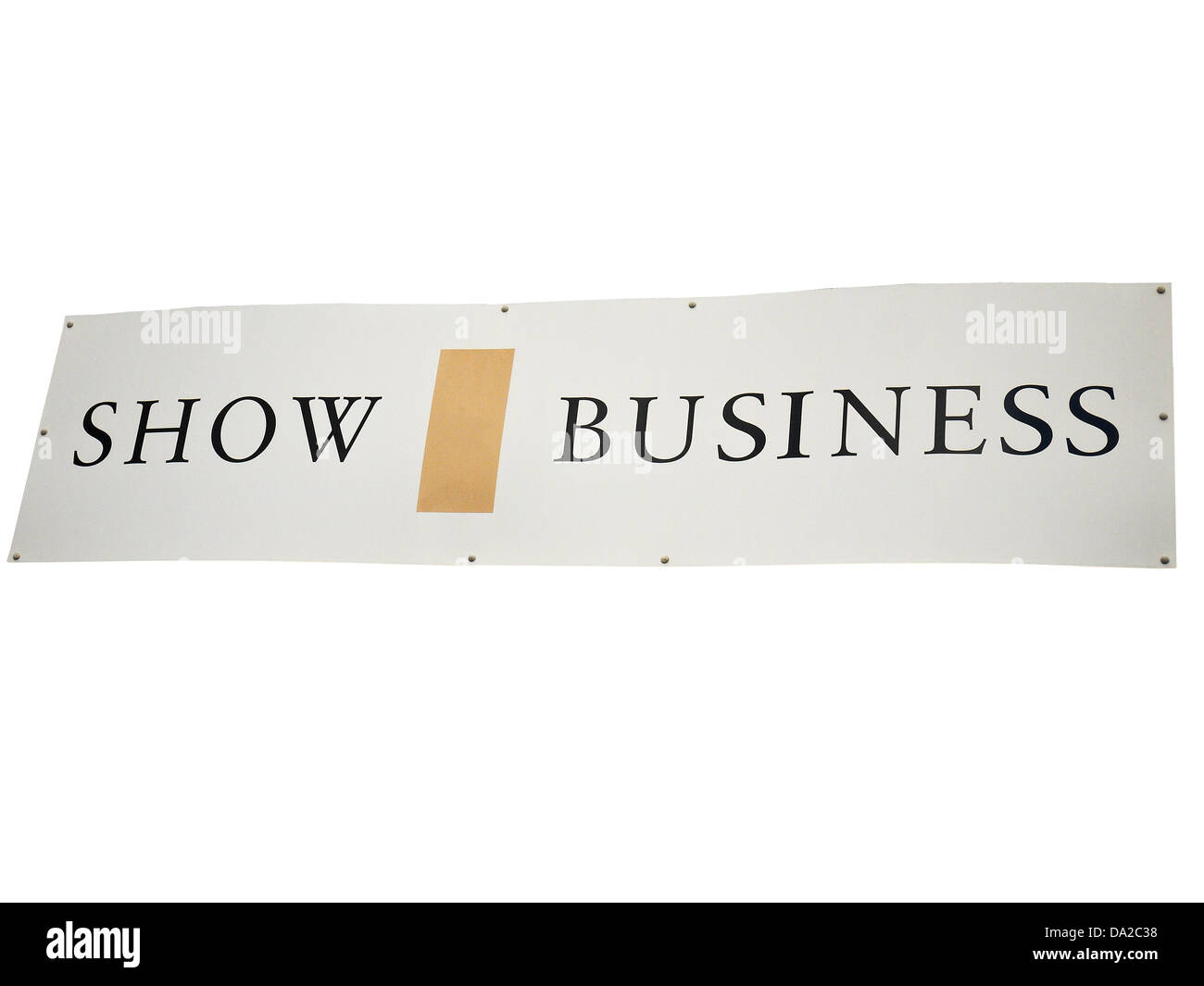 Ritagliare il segno Show Business Foto Stock