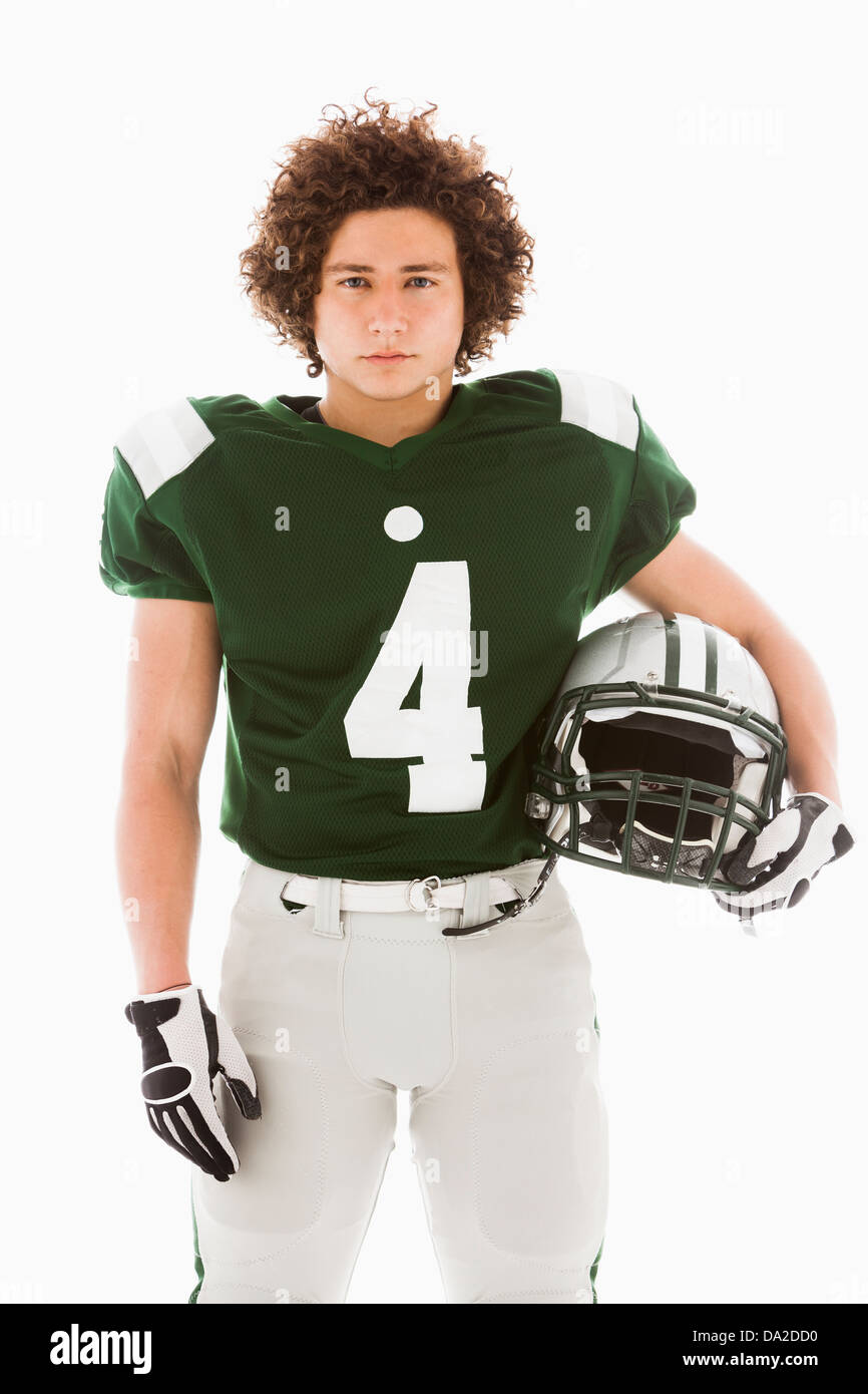Ritratto di giocatore di football americano Foto Stock
