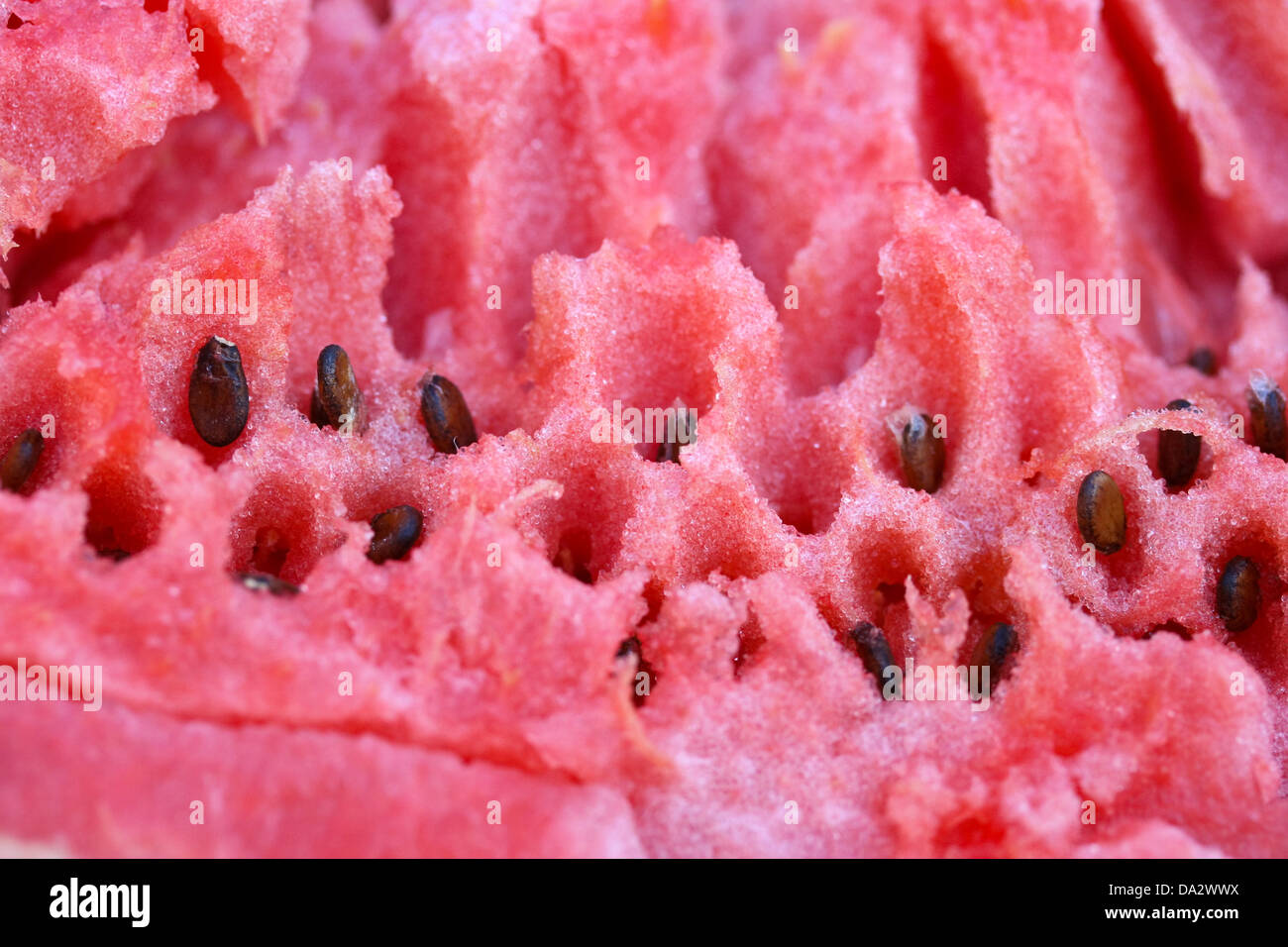 Texture rosso di anguria dolce Foto Stock