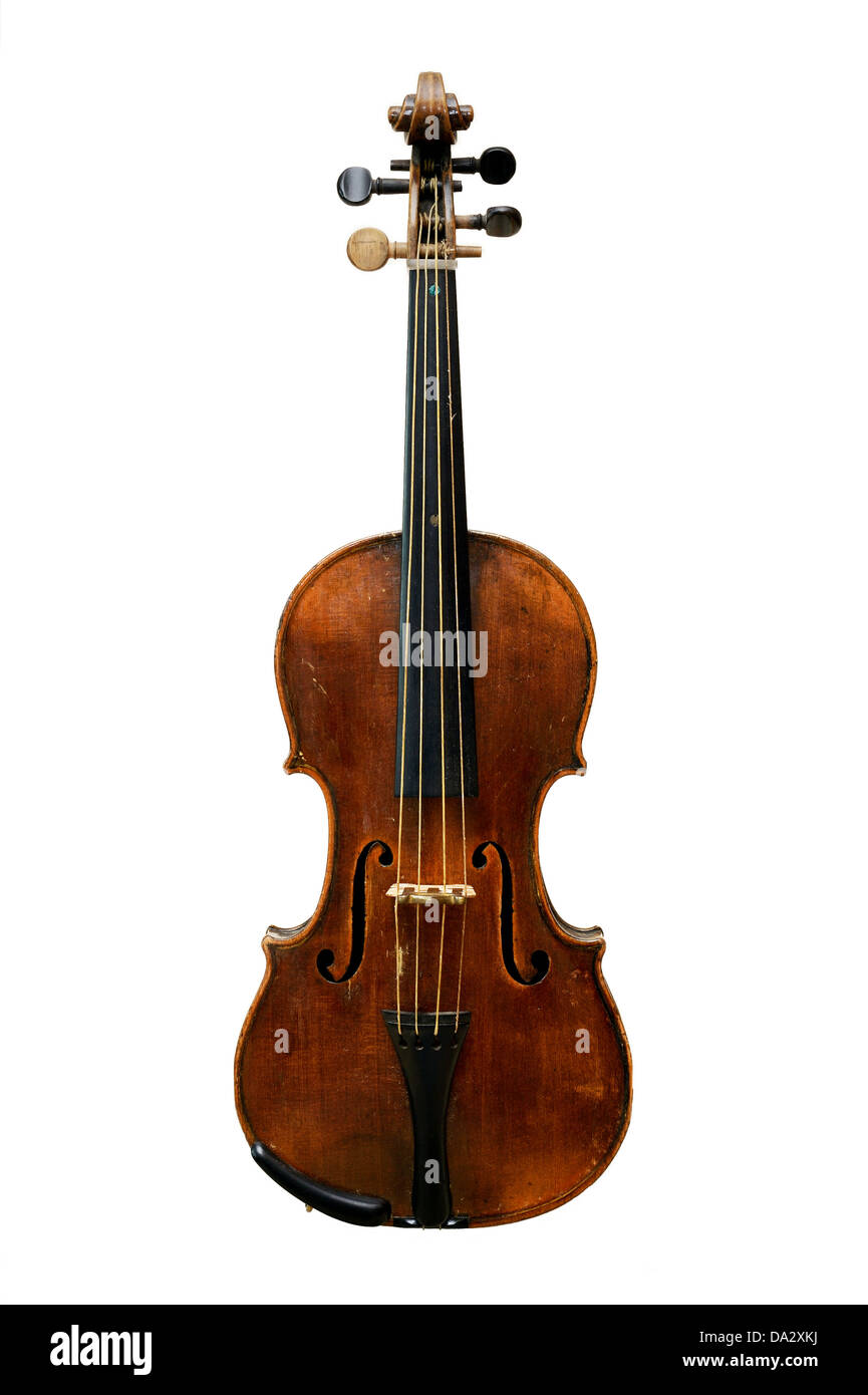 Un vecchio 1820 violino. Foto Stock