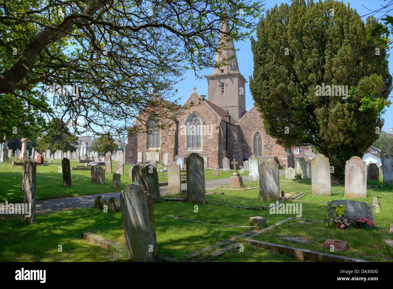 St Martin, Le Veux, chiesa parrocchiale, Jersey, Regno Unito Foto Stock