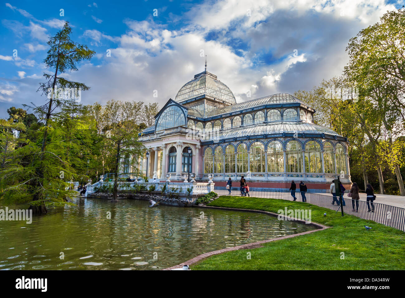 Il Crystal Palace di Retiro Park,Madrid, Spagna. Foto Stock