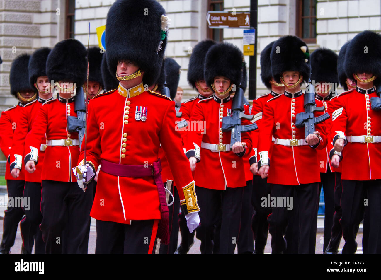 Trooping le prove colore-Londra Foto Stock