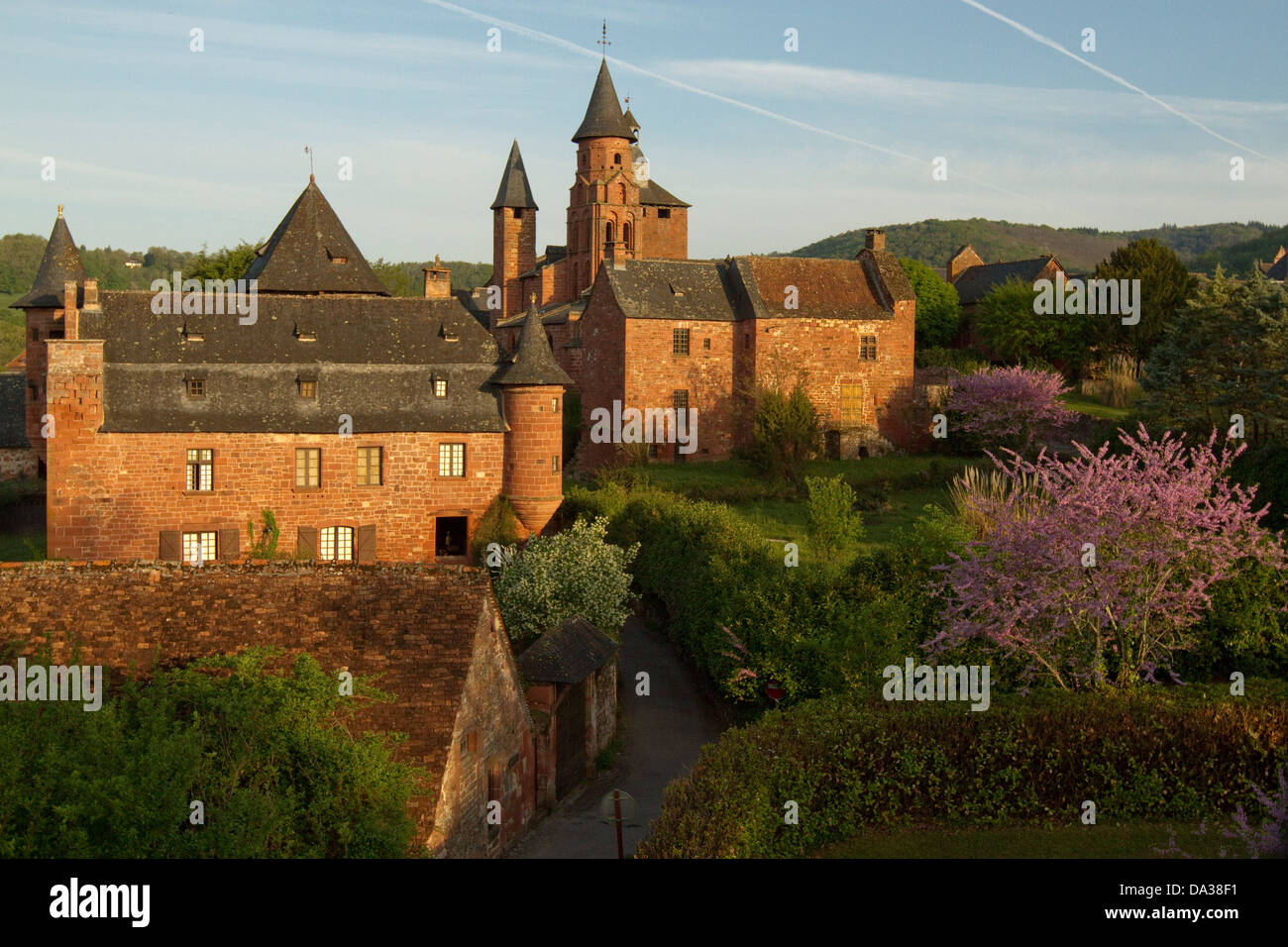 Collonges-la-Rouge in Correze, Limousin Francia Foto Stock